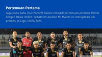 Pertemuan melawan Dewa United adalah yang pertama bagi Persib Bandung. Dewa United sendiri adalah tim promosi di Liga 1 2022/2023. (Persib Foto: ligaindonesiabaru.com | Olah visual: Oris Riswan Budiana/detikJabar)