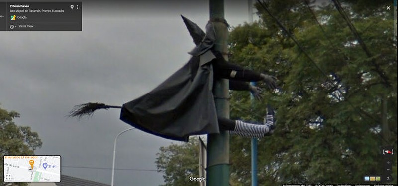 Foto lucu di Google Street View