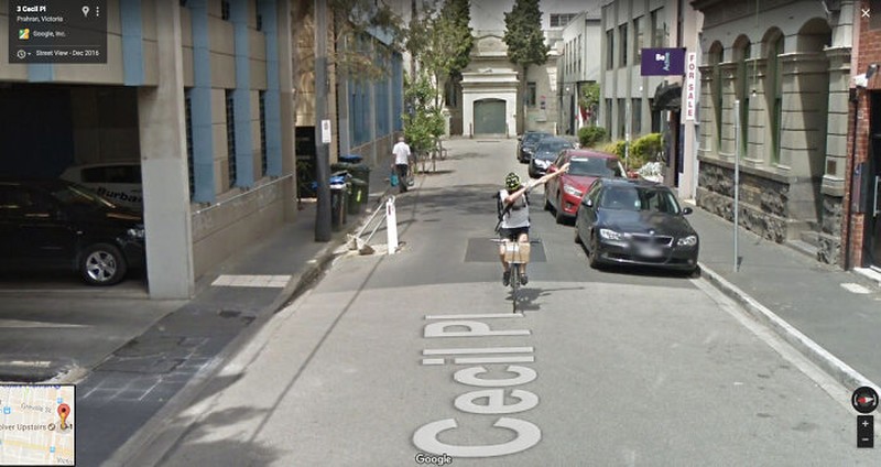 Foto lucu di Google Street View