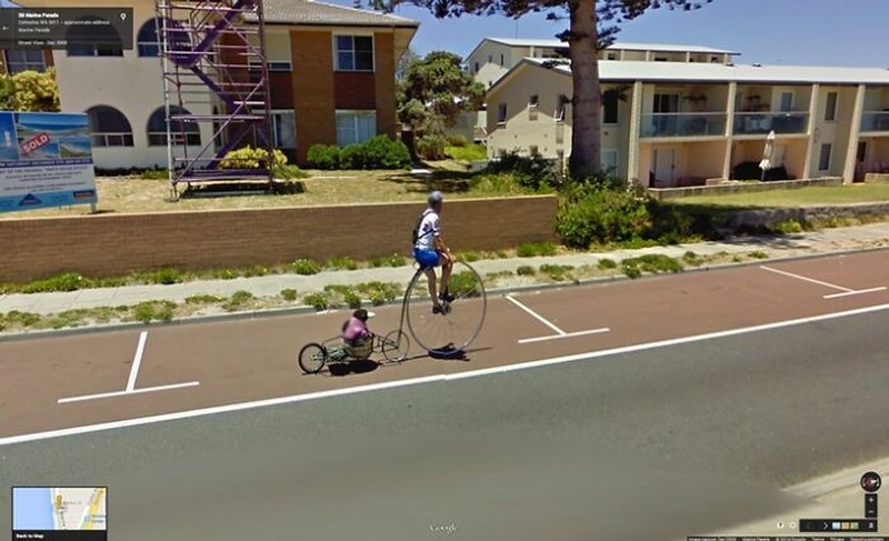 Foto lucu di Google Street View