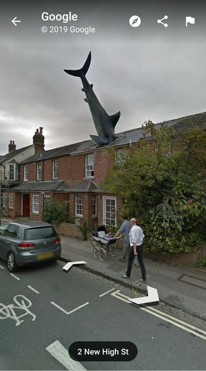 Foto lucu di Google Street View