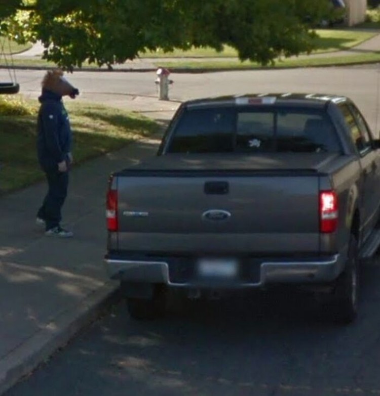 Foto lucu di Google Street View