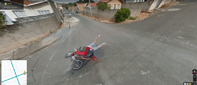 Foto lucu di Google Street View