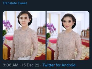 Ngakak! Gibran Posting Foto Diri Berkonde-Berkebaya Kembaran Selvi