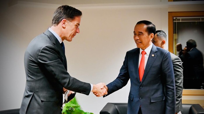 Jokowi bertemu PM Belanda Mark Rutte. (Laily Rachev - Biro Pers Sekretariat Presiden)