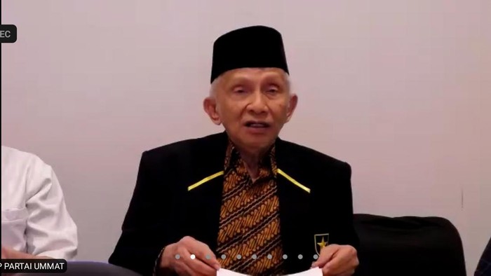 Ketua Majelis Syuro Partai Ummat Amien Rais