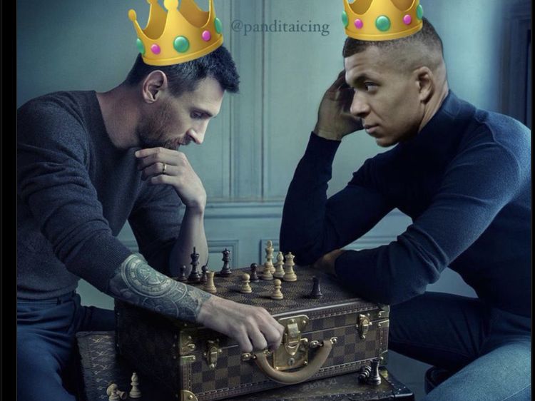Messi Vs Mbappe di Final, Neymar dan Ronaldo Disenggol Meme