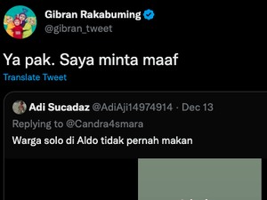 Netizen Sindir soal Rebutan Makanan di Tasyakuran Kaesang, Gibran Minta Maaf