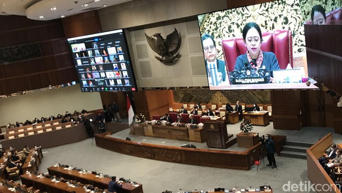 Paripurna DPR RI Kamis (15/12/2022). (Firda Cynthia Anggrainy/detikcom).
