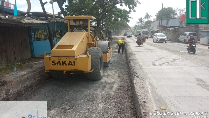 Pembangunan Jl Raya Perancis di Kabupaten Tangerang. (Dok PPTK Pembangunan Jl Perancis)