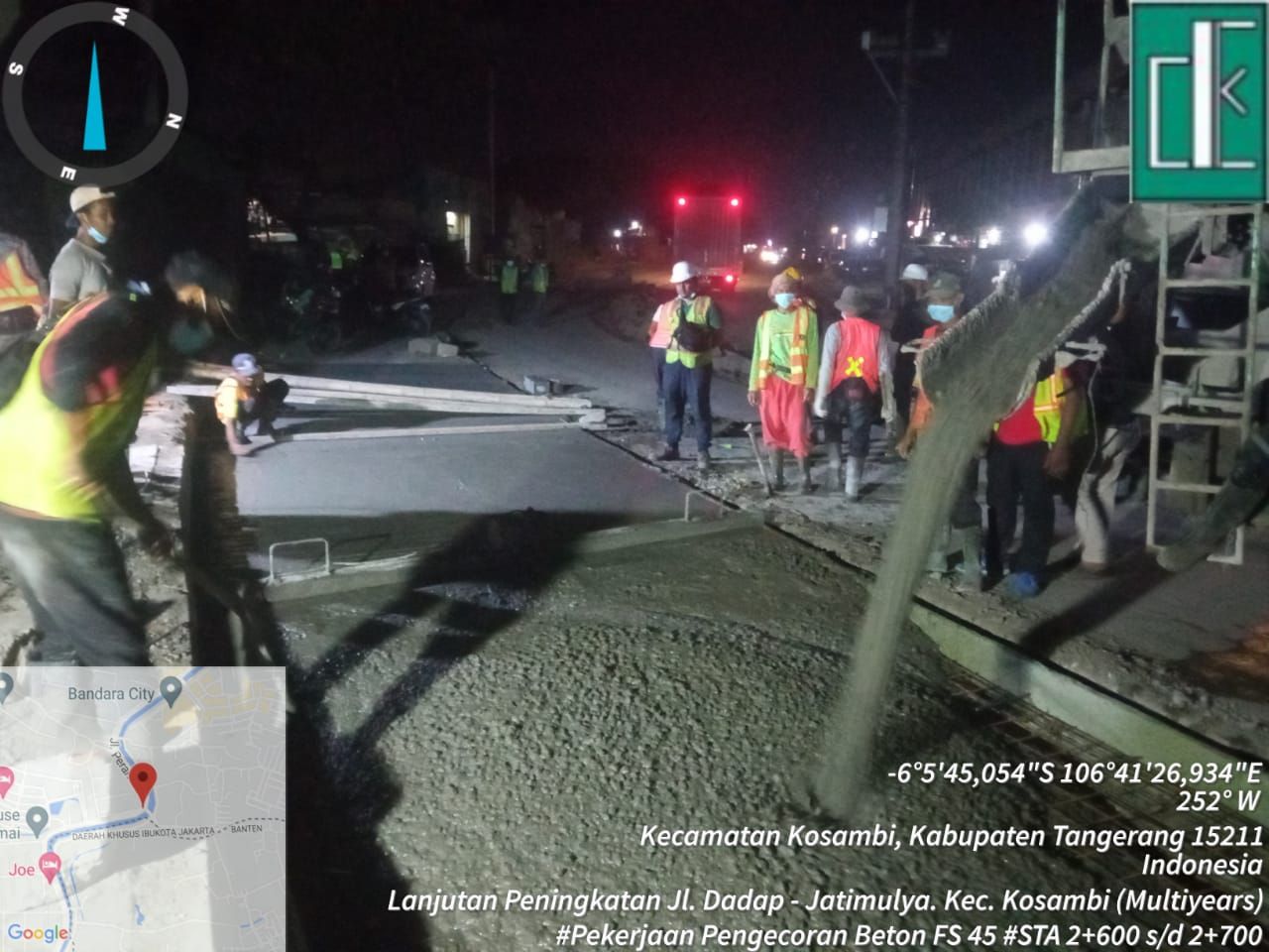 Pembangunan Jl Raya Perancis di Kabupaten Tangerang. (Dok PPTK Pembangunan Jl Perancis)