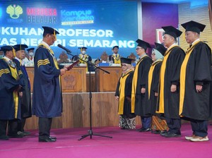 Unnes Tambah 5 Guru Besar Baru Sekaligus dari 4 Fakultas