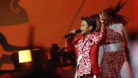 Di acara bertajuk 21 In One bersama Hatari Biskuit tersebut Farel Prayoga membawakan sejumlah lagu. Foto: Ari Saputra/detikcom
