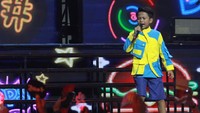 Farel Prayoga seperti bintang besar di HUT Transmedia. Foto: Ari Saputra/detikcom