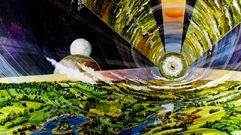 Ide ini terinspirasi oleh silinder ONeill, sebuah konsep pemukiman luar angkasa yang diusulkan oleh fisikawan AS Gerard K. ONeill pada tahun 1976. Kota futuristik ini terdiri dari dua silinder yang terhubung yang berputar berlawanan arah. Menurut detikers, mungkin tidak manusia tinggal di asteroid? Foto: University of Rochester