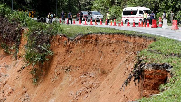 A general view of the landslide in Batang Kali, Selangor state, Malaysia December 16, 2022. REUTERS/Lai Seng Sin