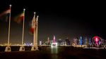 Memandangi Panorama Kota Doha Bermandikan Cahaya