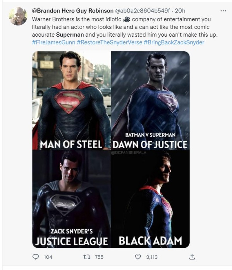 Meme Henry Cavill Tak Jadi Superman Lagi