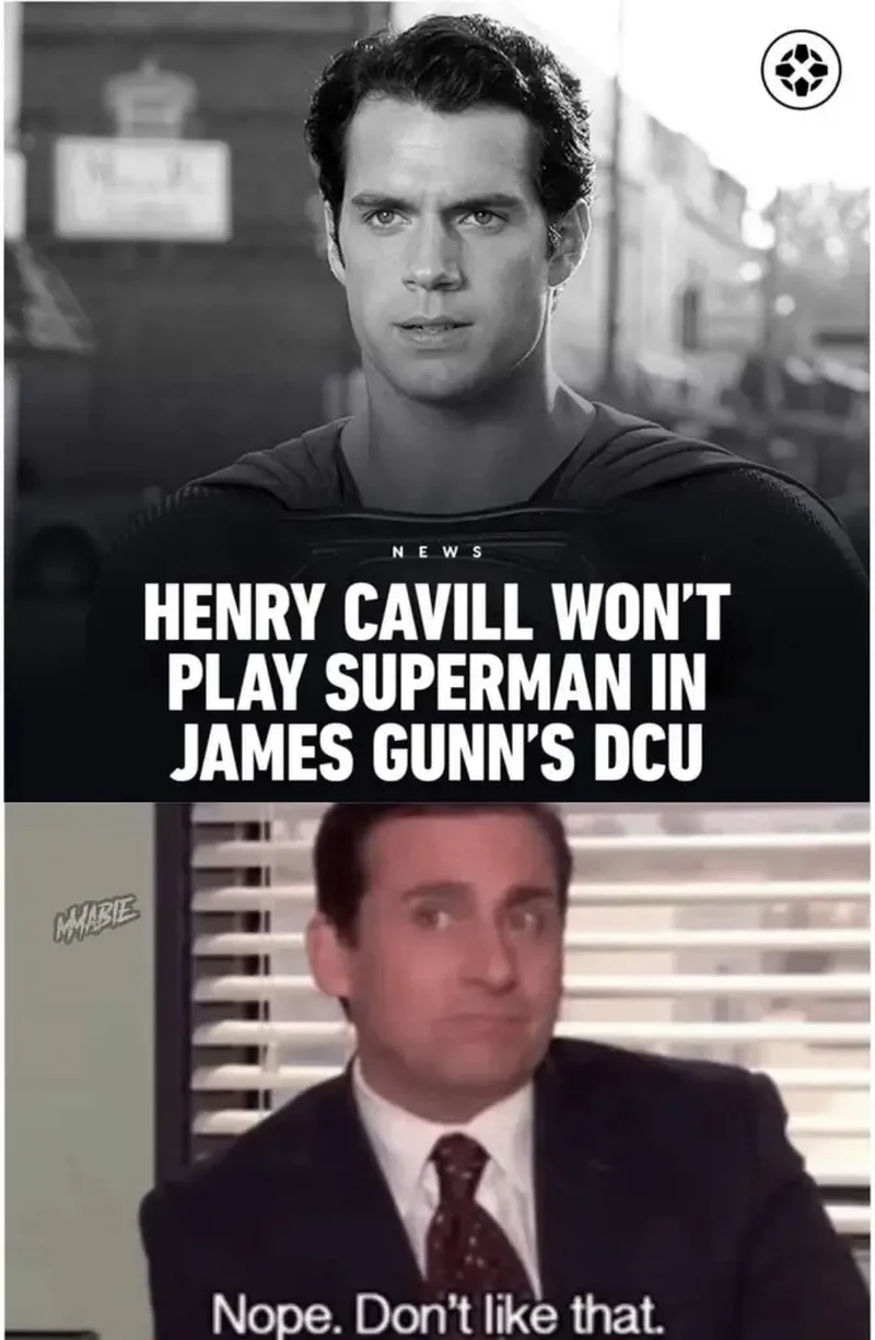 Meme Henry Cavill Tak Jadi Superman Lagi