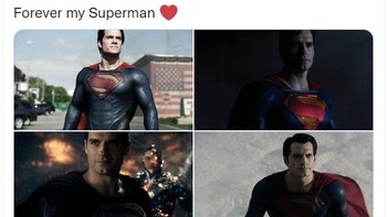 Henry Cavill selamanya Superman. Foto: Twitter