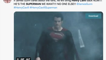 Fans DC ingin Cavill jadi Superman. Foto: Twitter