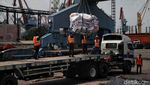Penampakan 5.000 Ton Beras Impor Asal Vietnam di Tanjung Priok