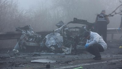 Kondisi Bom Mobil yang Guncang Turki, 8 Polisi Luka-luka
