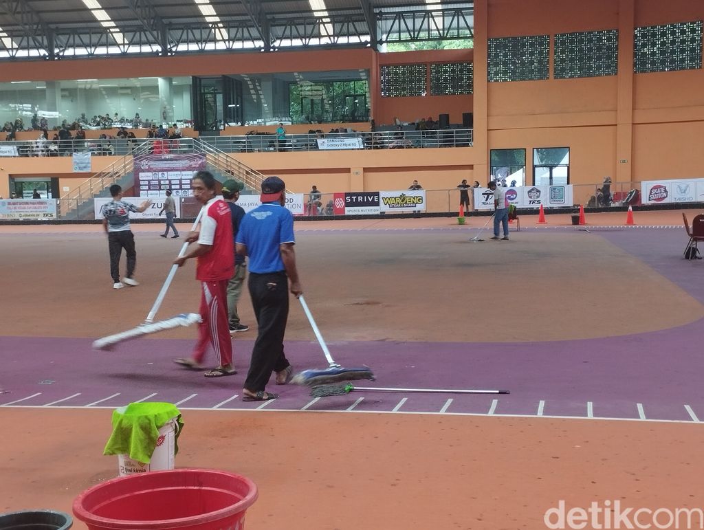 Atap JIRTA bocor, 17 Desember 2022. (Brigitta Belia PS/detikcom)