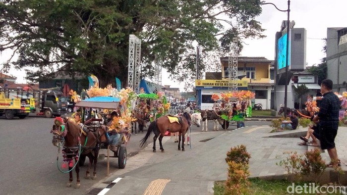 Delman yang masih eksis di Kabupaten Kuningan.