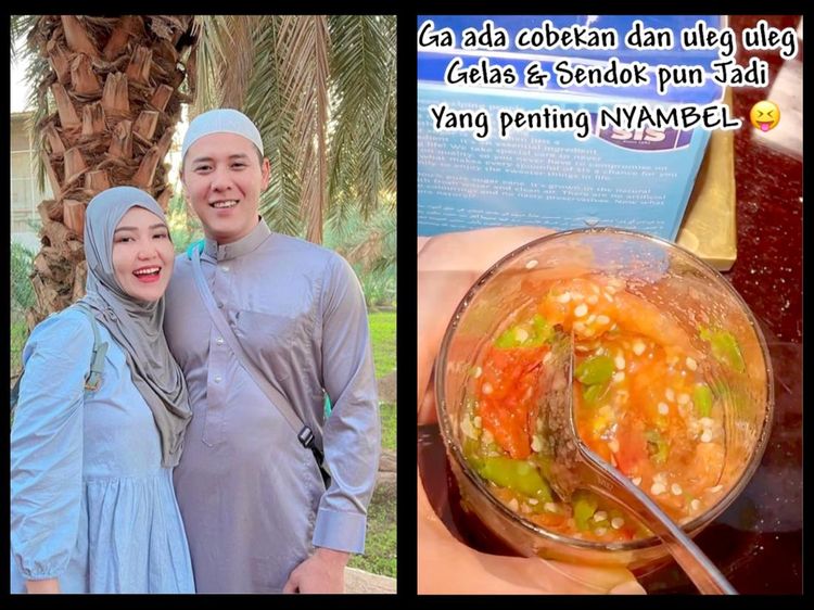 Lucunya Momen Via Vallen Bikin Sambal Dadakan Saat Umrah