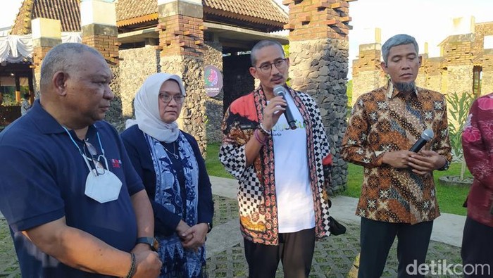 Menparekraf Sandiaga Uno di Magelang, Sabtu (17/12/2022).