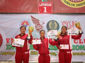 Lagi, Petenis Kembar PORBIN Jadi Juara di Turnamen Tenis Nasional