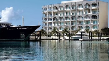 Pembelian termahal adalah penthouse senilai USD 30 juta di Albany Bahamas. Dengan enam kamar tidur, rumah ini dilaporkan ditinggali oleh Bankman-Fried dan sembilan rekannya. Foto: Twitter