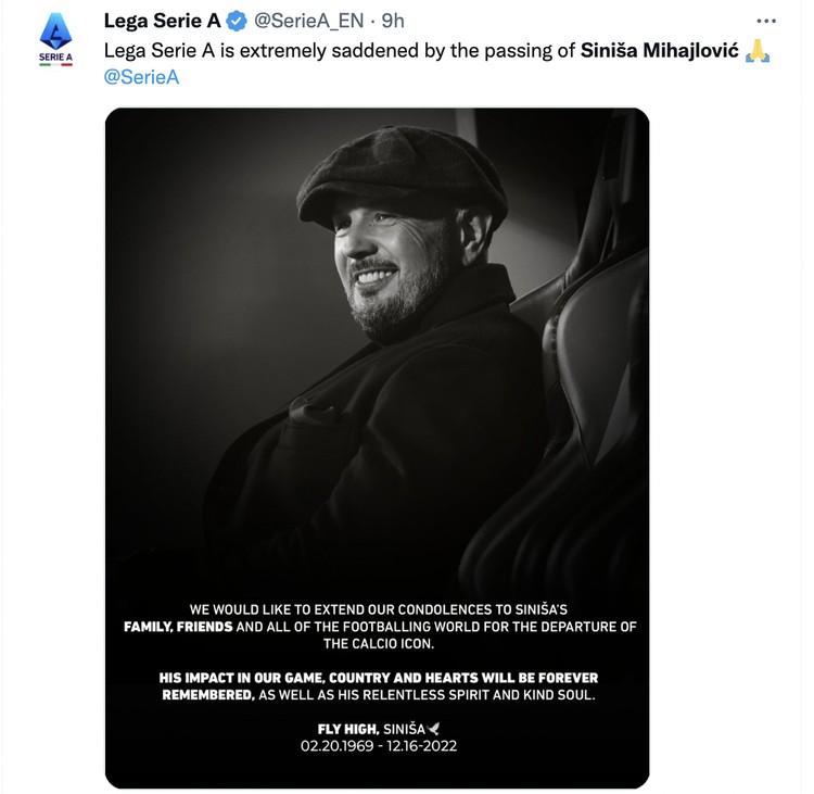 Sinisa Mihajlovic Sinisa Mihajlovic