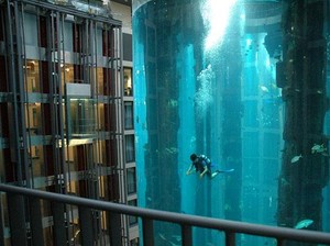 Serba-serbi AquaDom, Akuarium Silinder Terbesar di Dunia yang Meledak