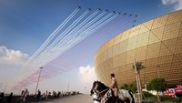 Stadion Lusail diresmikan pada 9 September 2022 dalam sebuah pertandingan Piala Super Lusail Super antara Al-Hilal dan Zamalek.[ Getty Images/Alex Pantling.