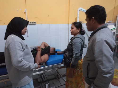 Pria di Dompu dipanah saat nonton Piala Dunia 2022. (IST)