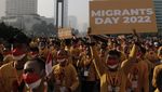 Ribuan Buruh Gelar Kirab Hari Migran Internasional di Bundaran HI