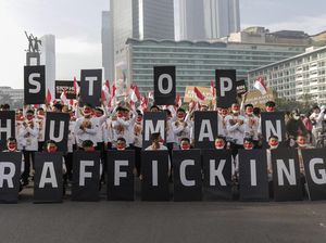 Ribuan Buruh Gelar Kirab Hari Migran Internasional di Bundaran HI