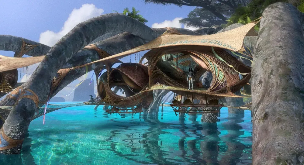 Rumah panggung Matkayina di Avatar The Way of Water