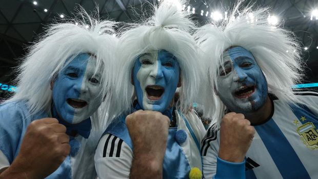 Suporter Argentina di Qatar