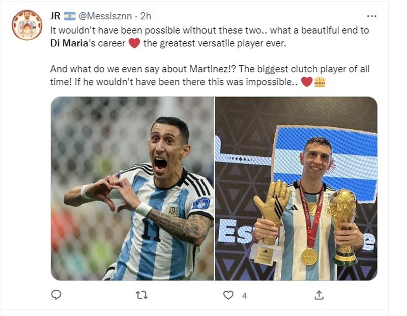 Emi Martinez dan Di Maria