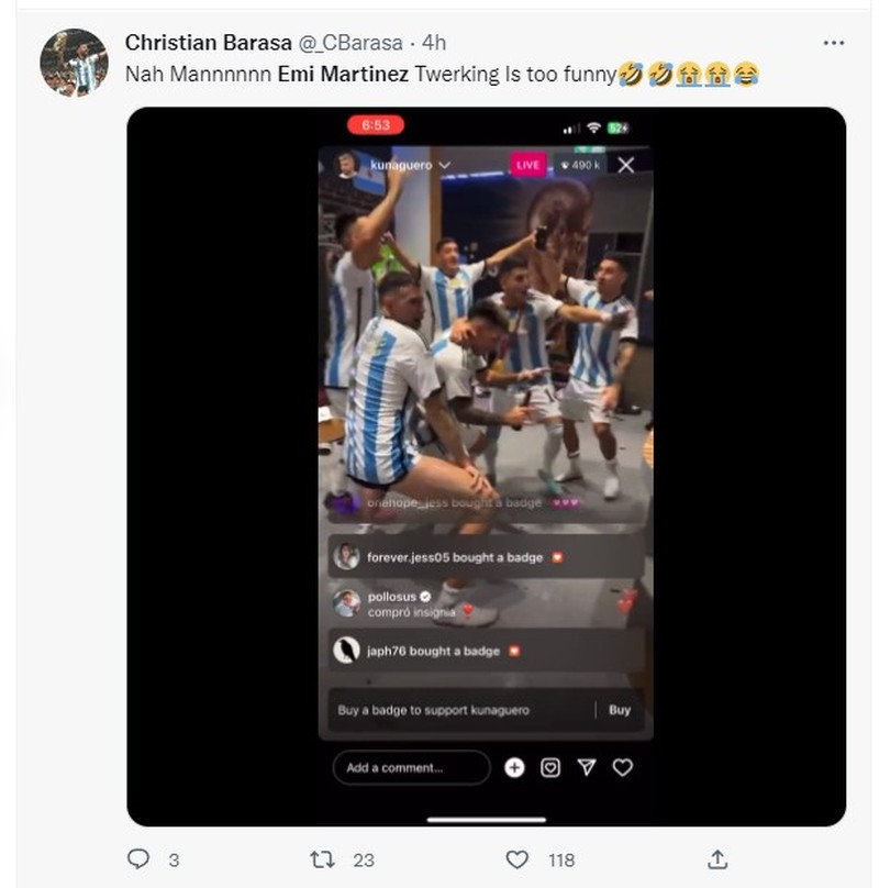 Emi Martinez dan Di Maria