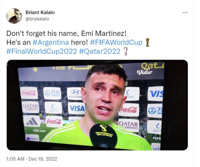 Emi Martinez dan Di Maria