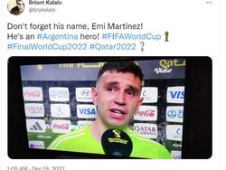 Emiliano Martinez dan Angel Di Maria, Ingat Namanya!