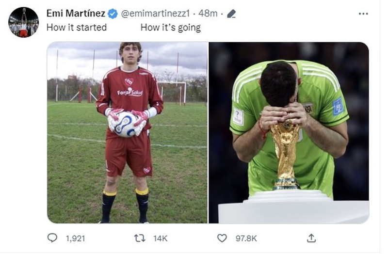 Emi Martinez dan Di Maria
