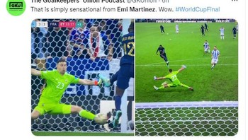 Perjuangan keras Emi Martinez layak dikenang.. Foto: Twitter