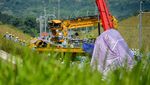 Begini Wujud Kereta Teknis yang Kecelakaan di Proyek KCJB