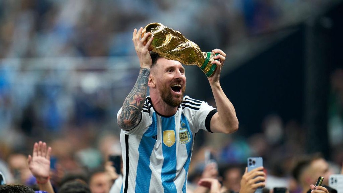 Lionel Messi juara Piala Dunia 2022. (Foto: Getty Images/Quality Sport Images)