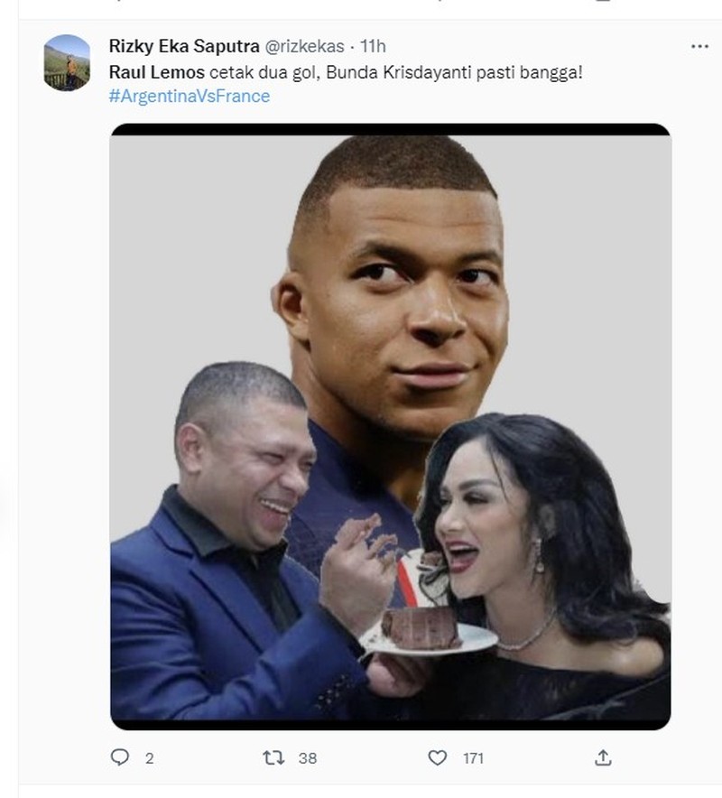 Meme Mbappe Mirip Raul Lemos
